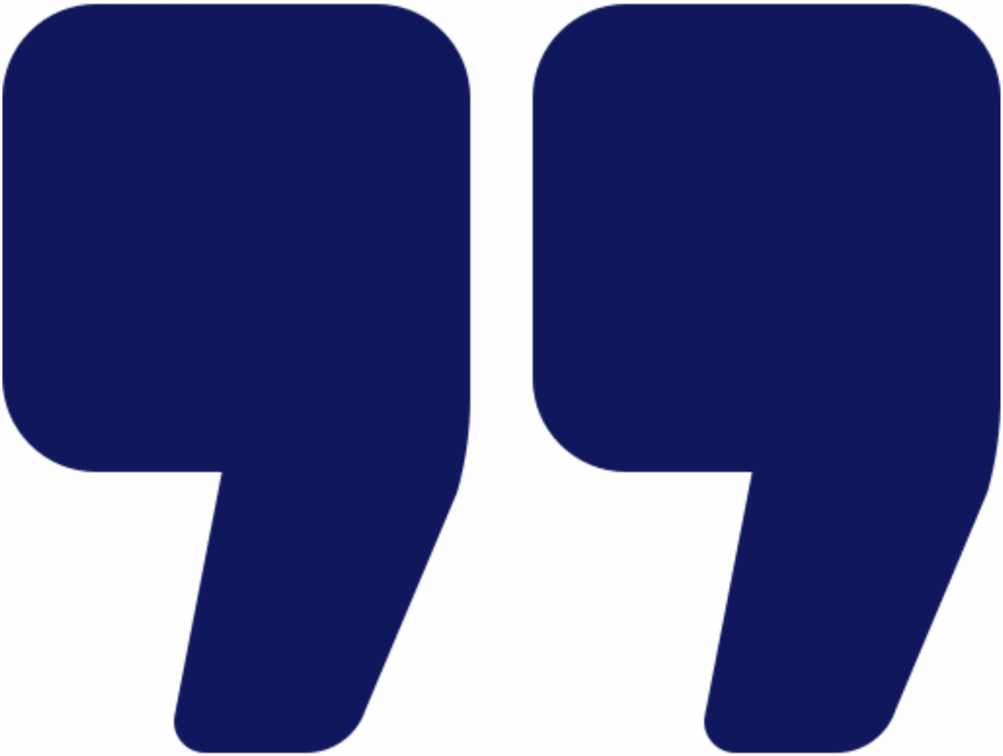 Dark blue quotation marks on black background.